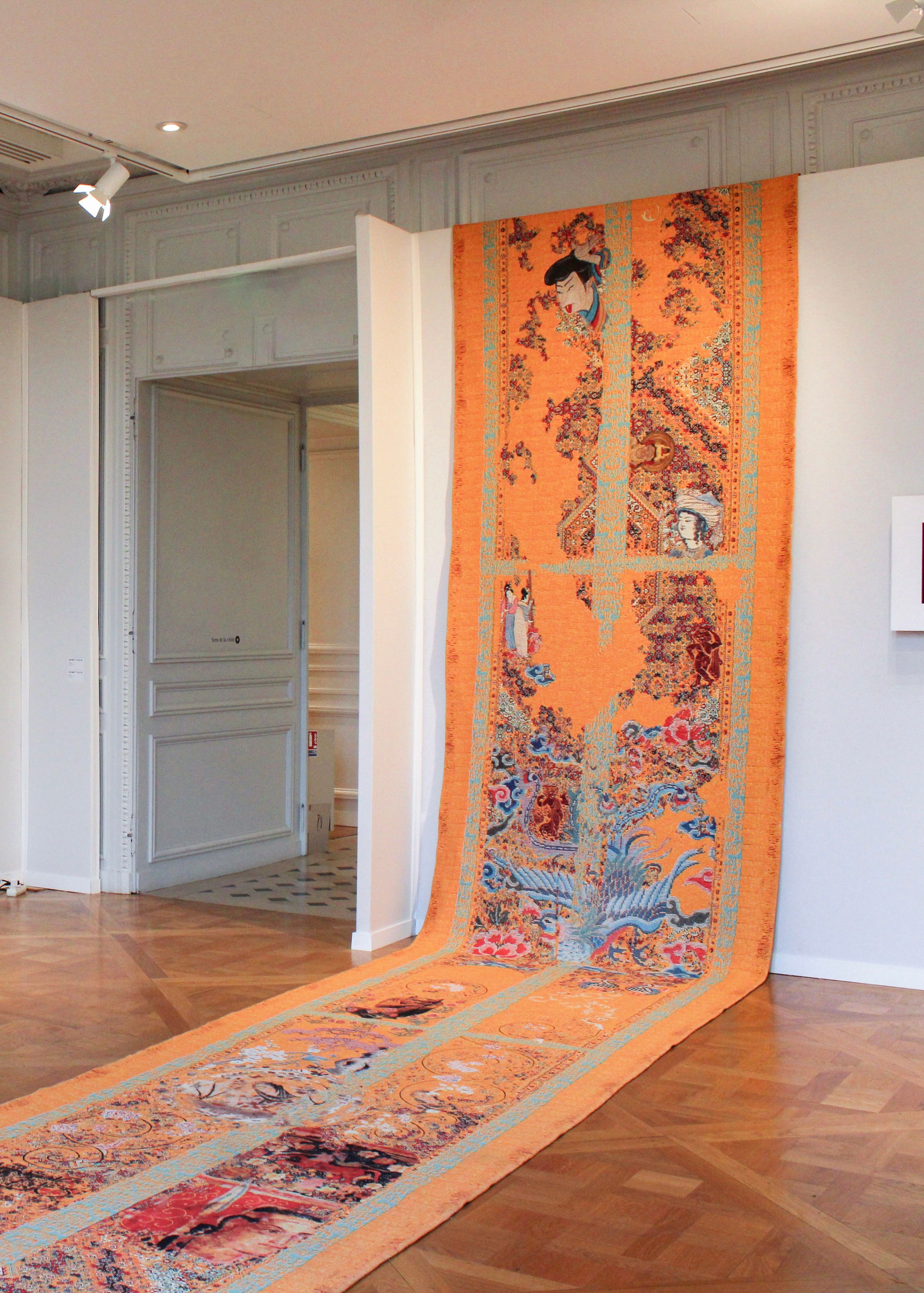 Neda Razavipour, Silk Road (2012),Silk & Wool blend. Presented by Ab-Anbar Gallery.jpeg