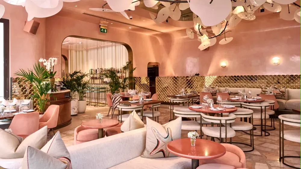 Flamingo Room by Tashas Dubai — pink interiors and botanical design.webp